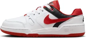 Nike Full Force Low Big Kids' Shoes (FV5929-100, White/Black/Team Orange/Mystic Red) Size 5.5