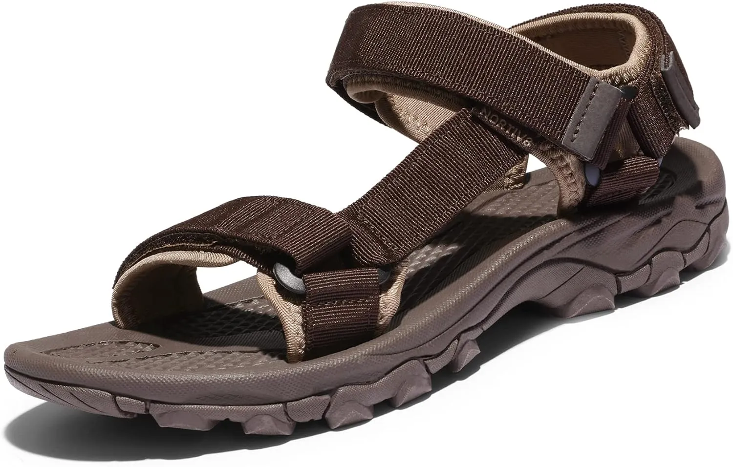 NORTIV 8 Men's Sandals Hiking Sports Lightweight Summer Water Arch Support River Open Toe Athletic Trail Outdoor Walking Sandals Longdo