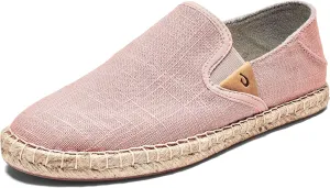 OLUKAI Kaula Pa'a Kapa Women's Espadrilles, Linen Slip-On Shoes with Lightweight Drop-in Heel Design, Braided Water-Resistant Jute & Wet Grip Soles
