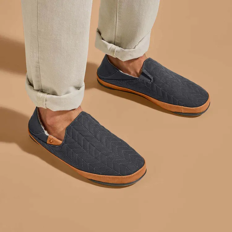 OluKai Men's Hanohano Waxed Canvas Slippers