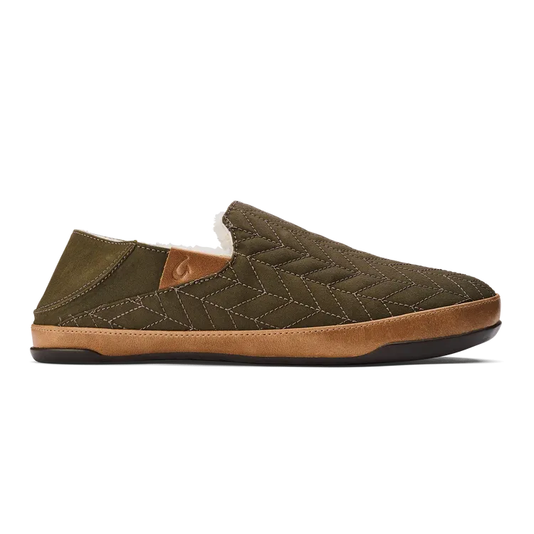 OluKai Men's Hanohano Waxed Canvas Slippers