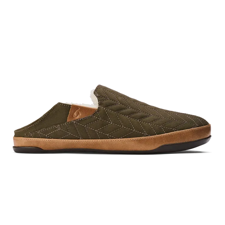 OluKai Men's Hanohano Waxed Canvas Slippers