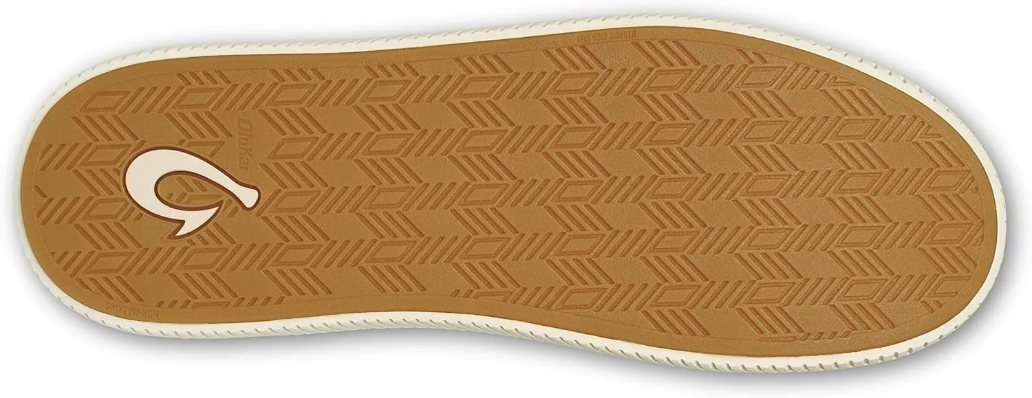 OLUKAI Mua'lli Men's Slipper, Premium Leather Slip On Shoes, Shearling Lining & Extra Warmth