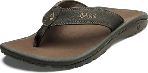 OLUKAI Ohana Men's Beach Sandals, Water Resistant Flip Flops, Arch Support & Comfort Fit, Lightweight & Durable, Enhanced Grip & Traction