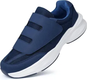 Ortho rest Men Diabetic Walking Shoes Swollen Feet Shoe with Adjustable Closure