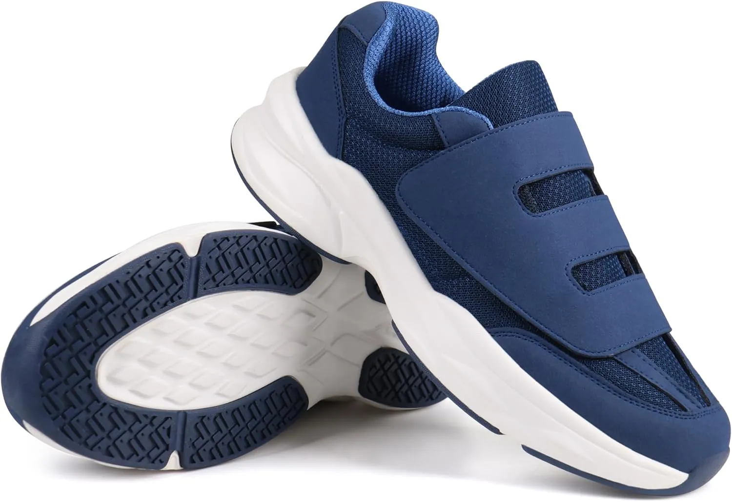 Ortho rest Men Diabetic Walking Shoes Swollen Feet Shoe with Adjustable Closure