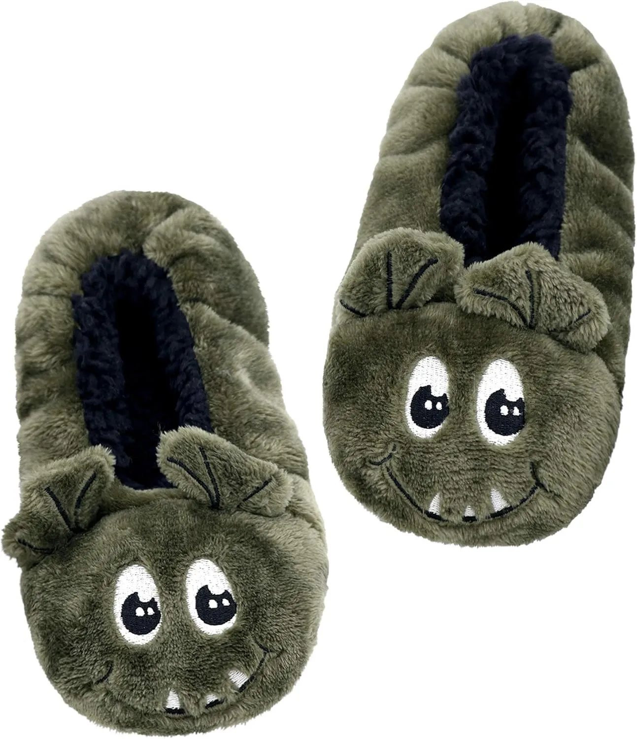 Panda Bros Kid's Animal Slipper Socks, Cartoon Cozy Fleece Indoor Slipper, Fluzzy Warm bedroom Shoes