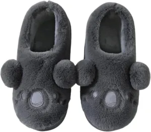 Pantuflas Cute Koala Animal Slippers for Women Men Warm Soft Fluffy Fuzzy House Shoes Fashion Indoor Outdoor Comfy Slippers Zapatillas Creative Gift