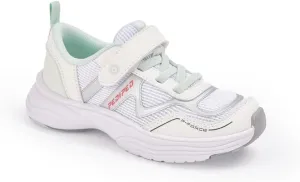 pediped Flex Judy First Walker Shoe, White, 2 US Unisex Little Kid