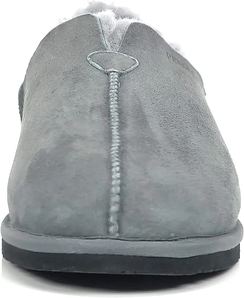 PENDLETON Men's Couch Cruiser Slippers – Double-Face Shearling with Patterned Collapsible Heels and Indoor/Outdoor Sole