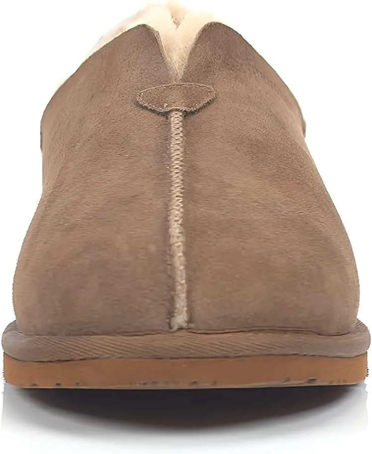 PENDLETON Men's Couch Cruiser Slippers – Double-Face Shearling with Patterned Collapsible Heels and Indoor/Outdoor Sole