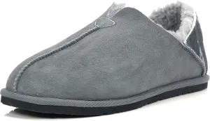 PENDLETON Men's Couch Cruiser Slippers – Double-Face Shearling with Patterned Collapsible Heels and Indoor/Outdoor Sole