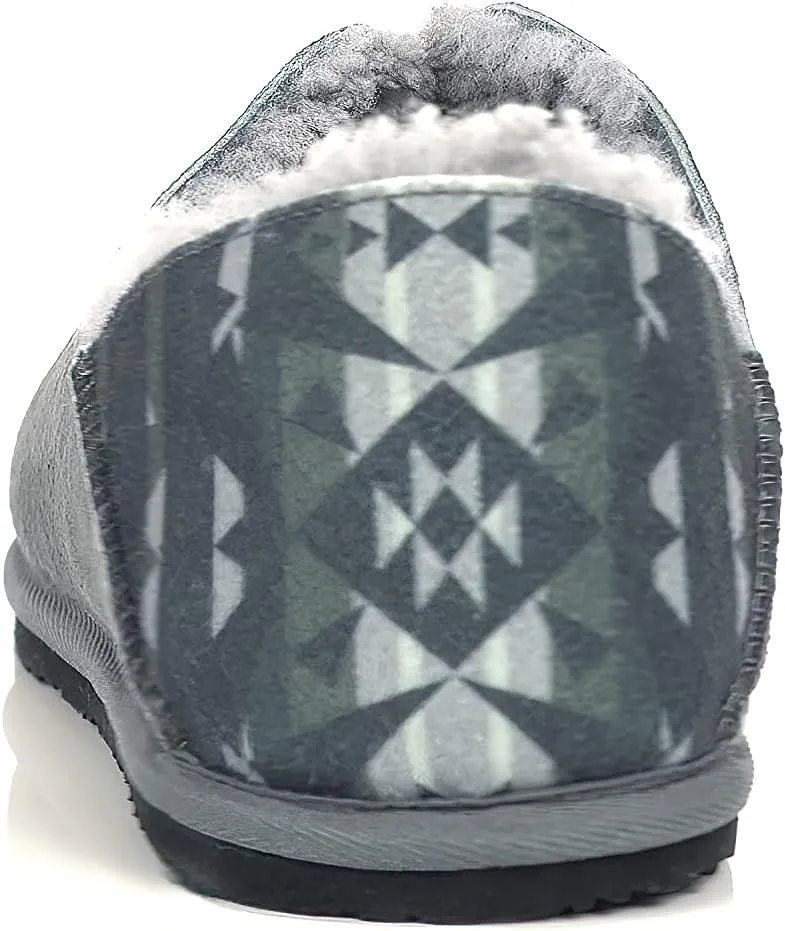 PENDLETON Men's Couch Cruiser Slippers – Double-Face Shearling with Patterned Collapsible Heels and Indoor/Outdoor Sole