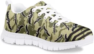 PinUp Angel Cute Sneakers for Girls Breathable Non-Slip Casual Kids Shoe for Back to School