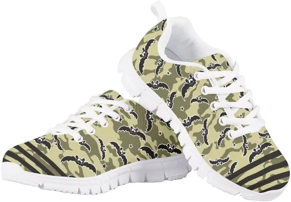 PinUp Angel Cute Sneakers for Girls Breathable Non-Slip Casual Kids Shoe for Back to School