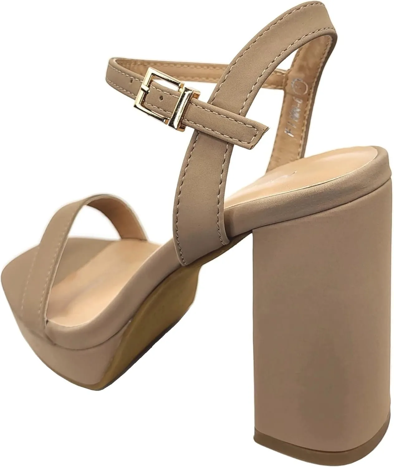 Platform Chunky Heel Open Toe Sandal Ankle Strap