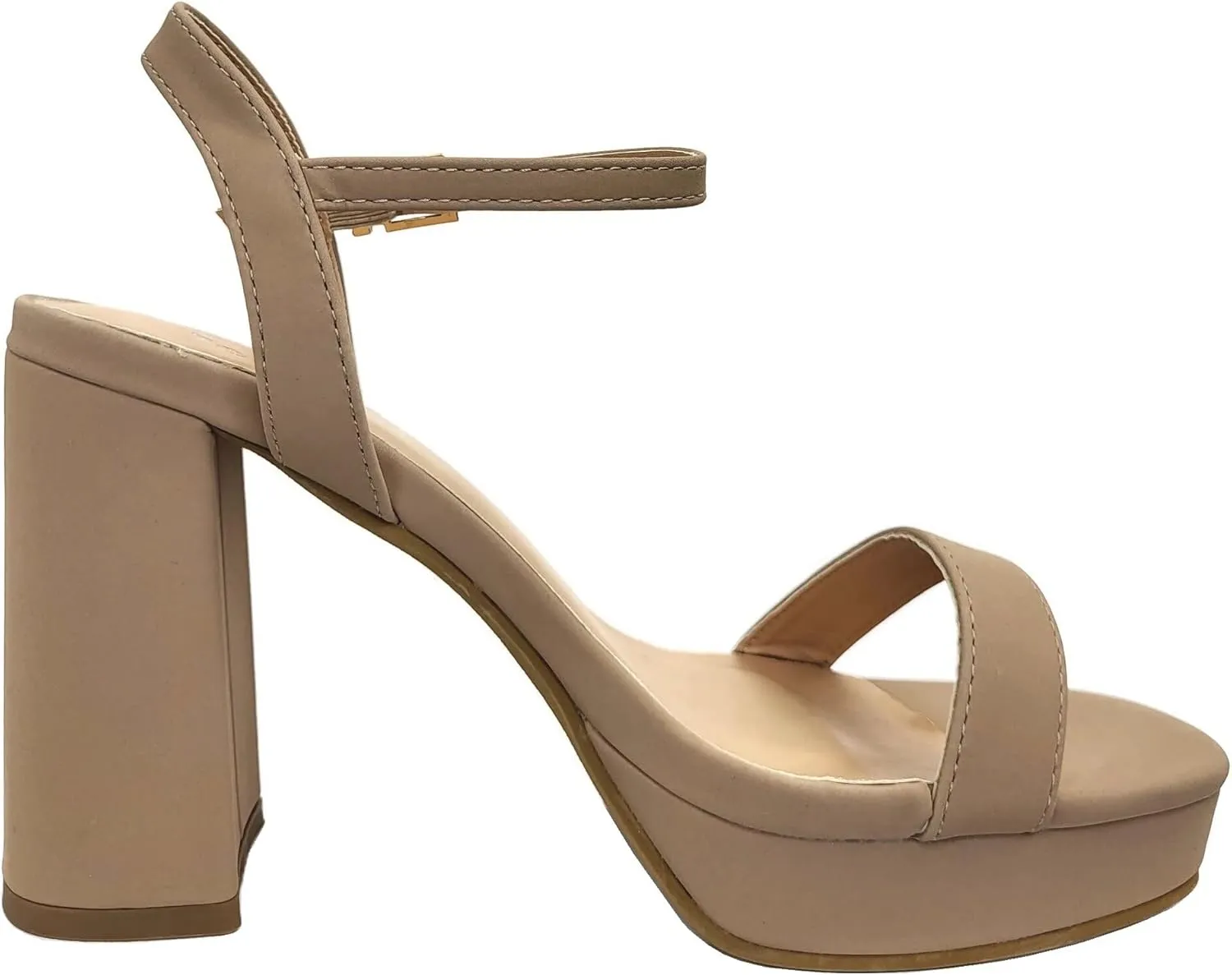 Platform Chunky Heel Open Toe Sandal Ankle Strap