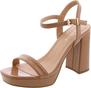 Platform Chunky Heel Open Toe Sandal Ankle Strap
