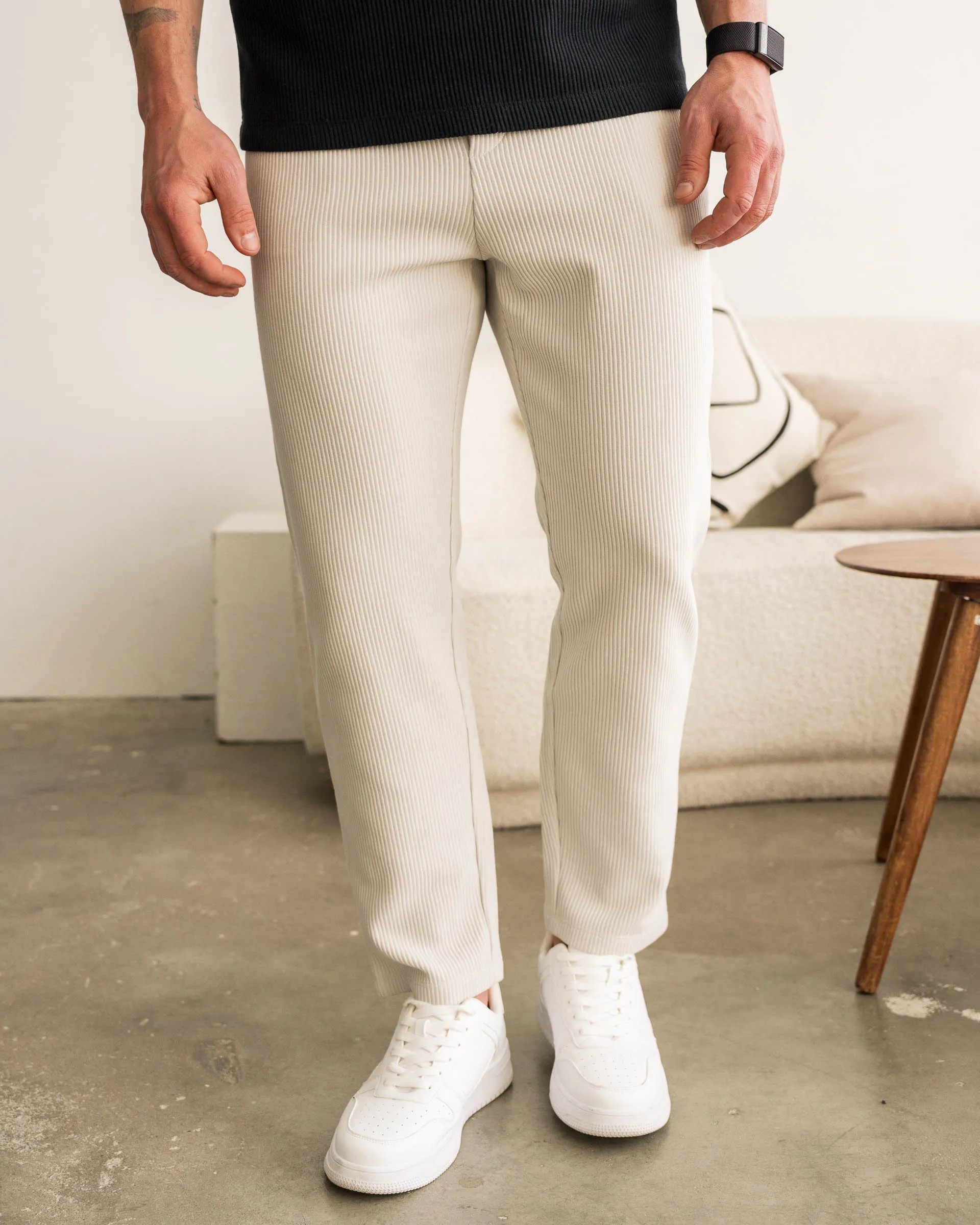 Plissee Pants (Stone)