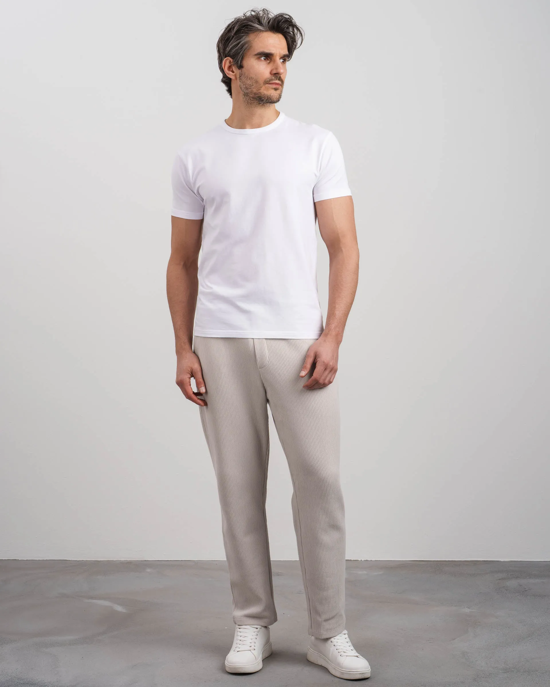 Plissee Pants (Stone)