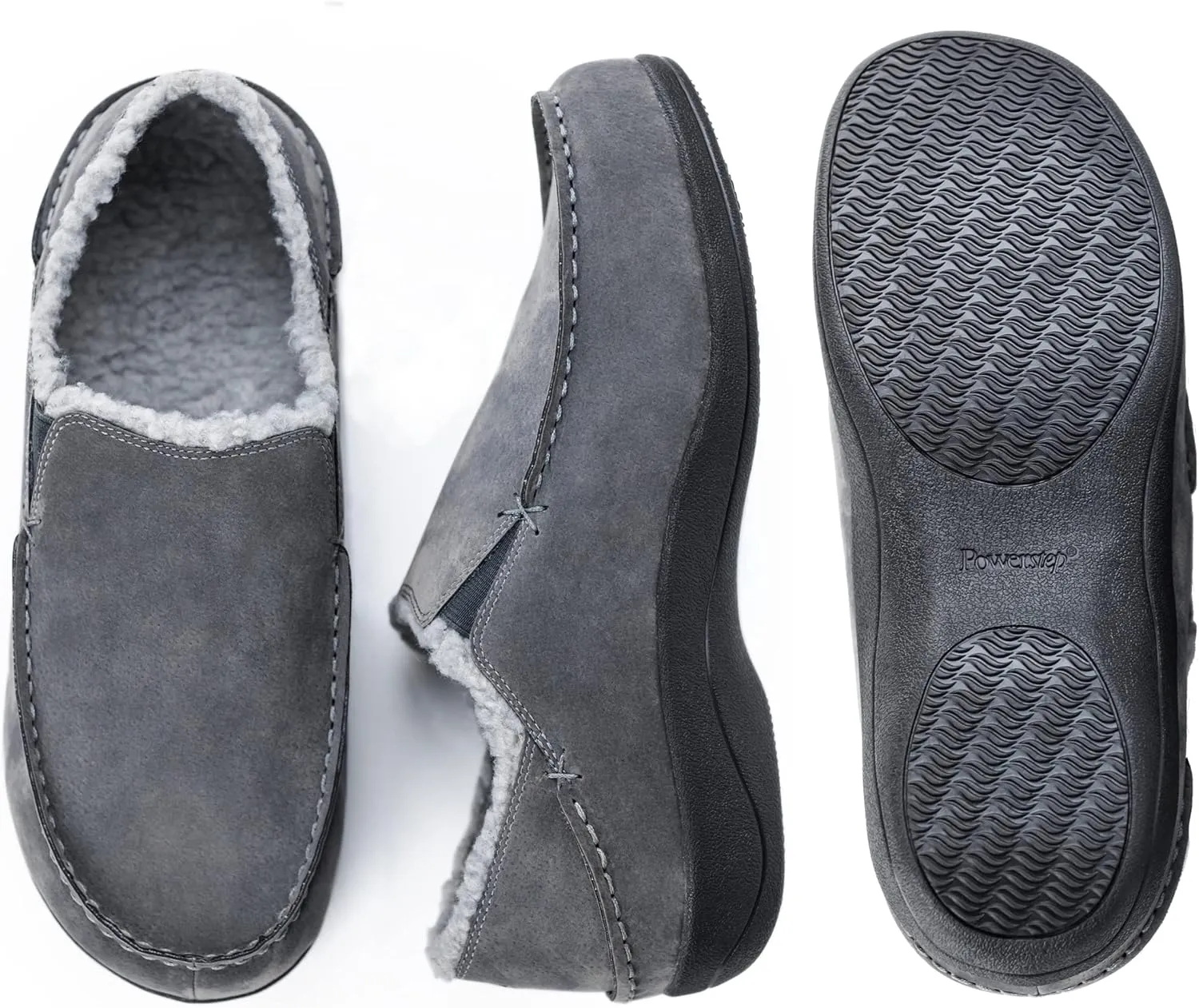 Powerstep Men's ArchWear Slipper, House Shoes, Orthotic Slippers With Arch Support, Plantar Fasciitis Pain Relief, Slippers for Men, Indoor Outdoor