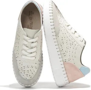 Project Cloud Shoes for Women with Leather Insole - Platform Sneakers for Women & Womens Loafers with Memory Foam, Flexible Womens Shoes Machine Wash & Sockless Wear (Azalea)