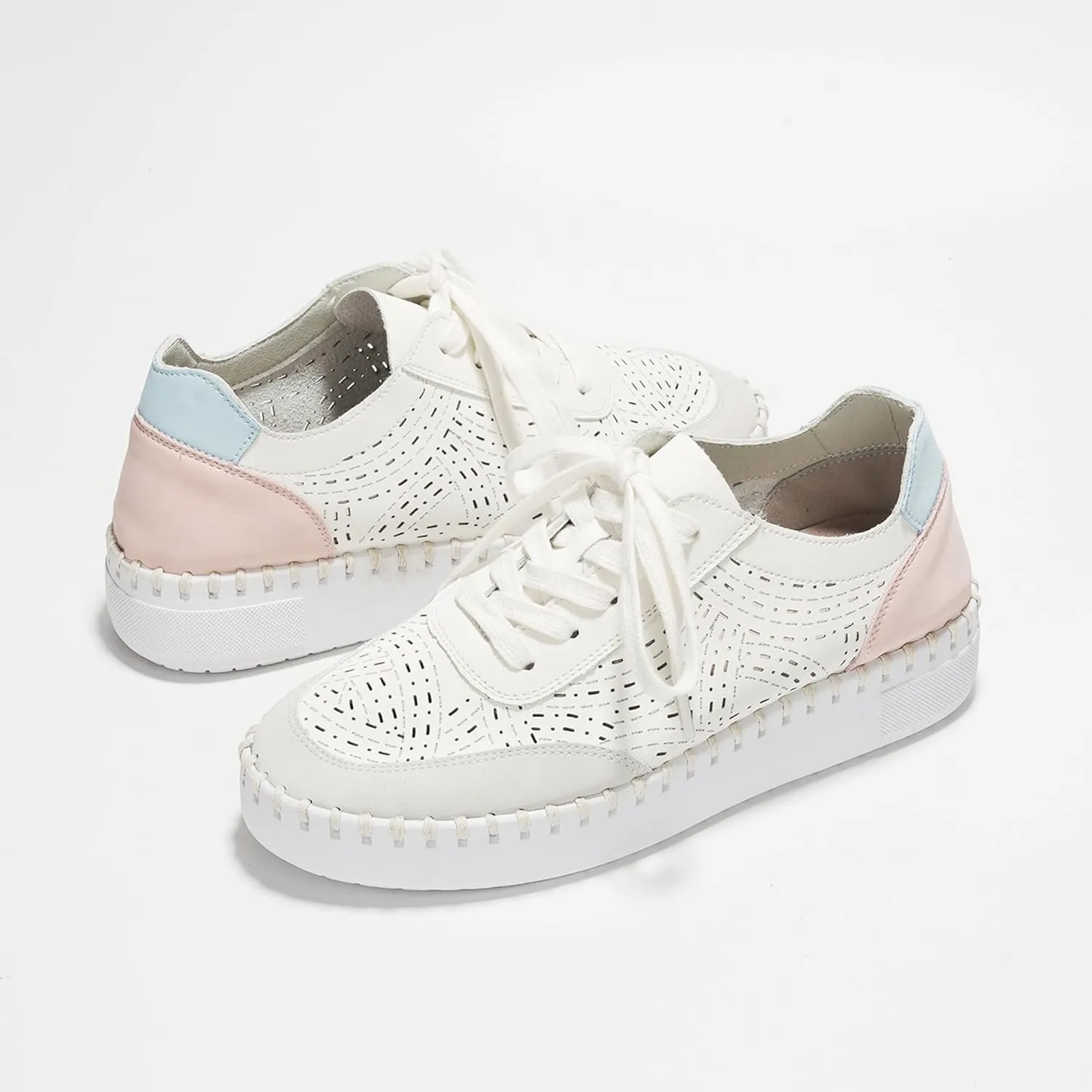 Project Cloud Shoes for Women with Leather Insole - Platform Sneakers for Women & Womens Loafers with Memory Foam, Flexible Womens Shoes Machine Wash & Sockless Wear (Azalea)