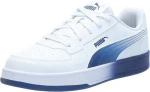 PUMA Caven Sneaker, White-Blazing Blue, 6 US Unisex Big Kid