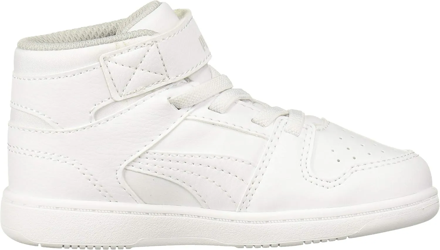 PUMA Kids' Rebound Layup Mid Hook and Loop Sneaker