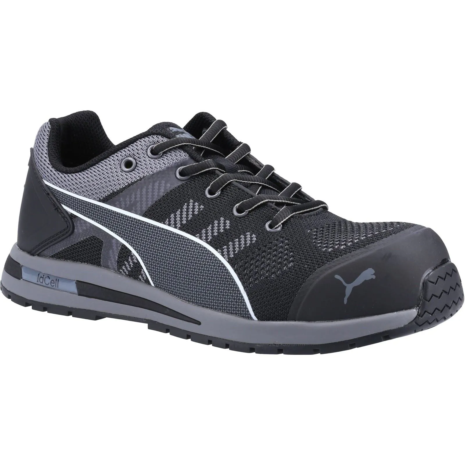 Puma Safety Men's Elevate Knit LOW S1 Safety Trainer in Black