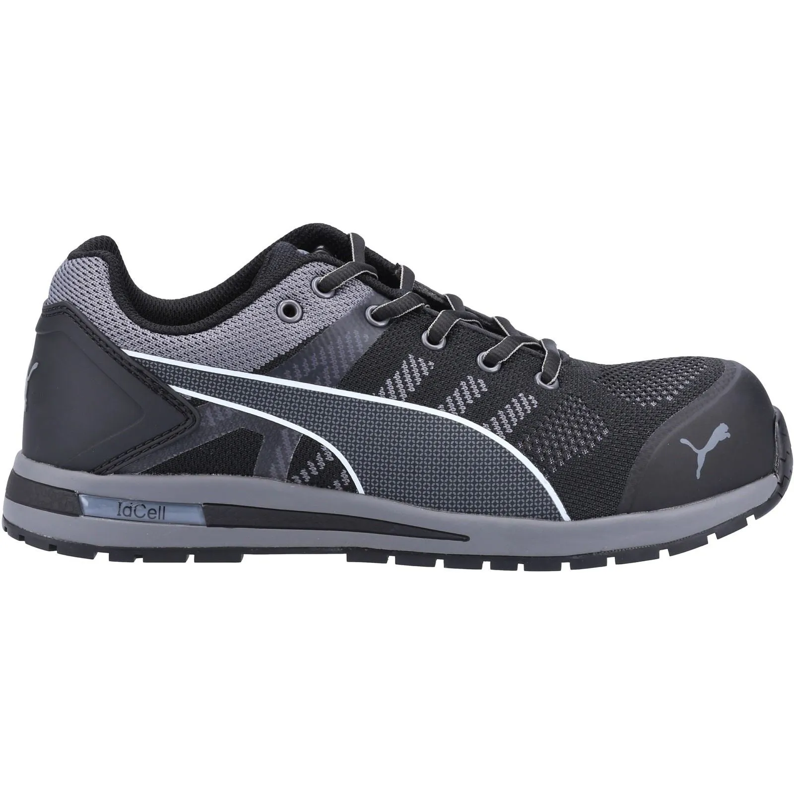 Puma Safety Men's Elevate Knit LOW S1 Safety Trainer in Black