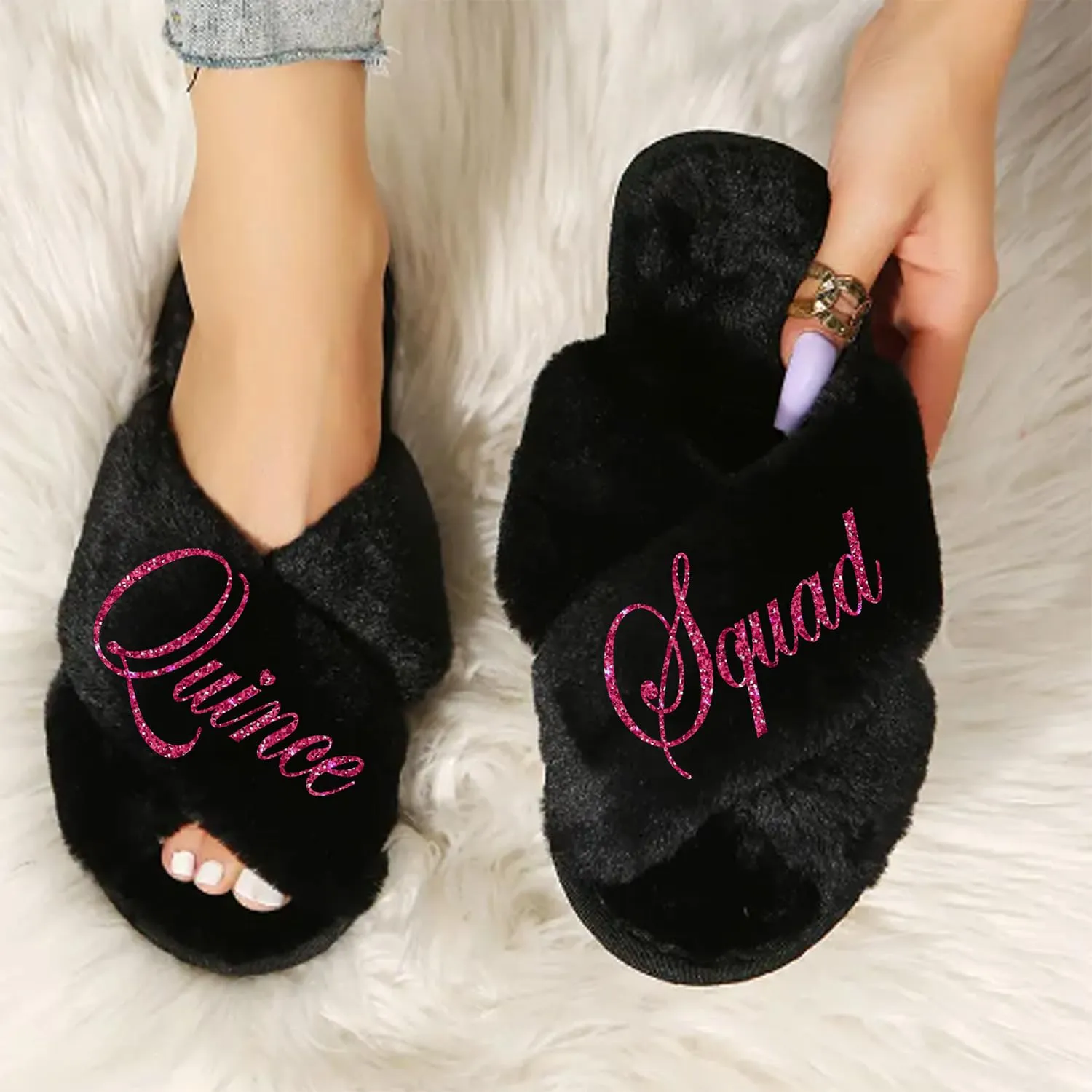 Quinceanera Robes and Slippers Set for Mis XV Anos and the Entire Quince Squad, Robes for Mama de la Quince, Abuela, Hermana and More, A Great Bundled Quinceanera Gift, Wine/Burgundy L/XL
