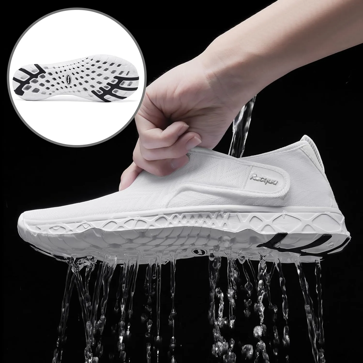 Racqua Women Men Breathable Mesh Water Shoes