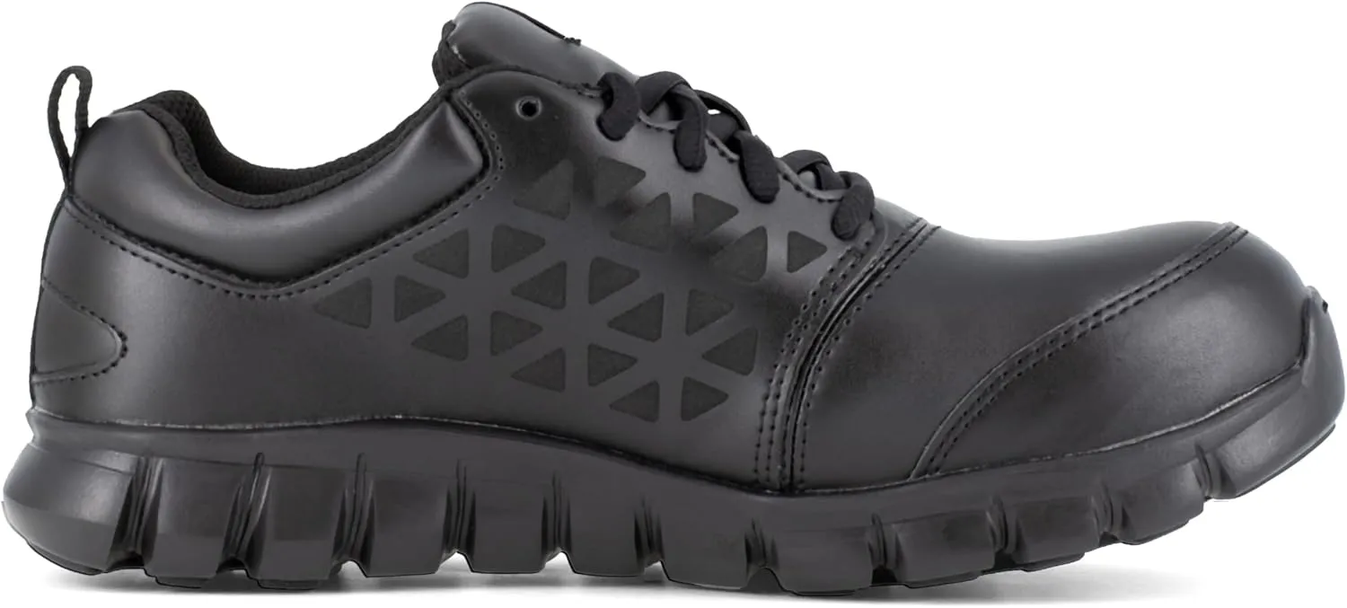 Reebok Men's Rb4046 Sublite Cushion Work Safety Athletic Alloy Toe with Cushguard Shoe Black