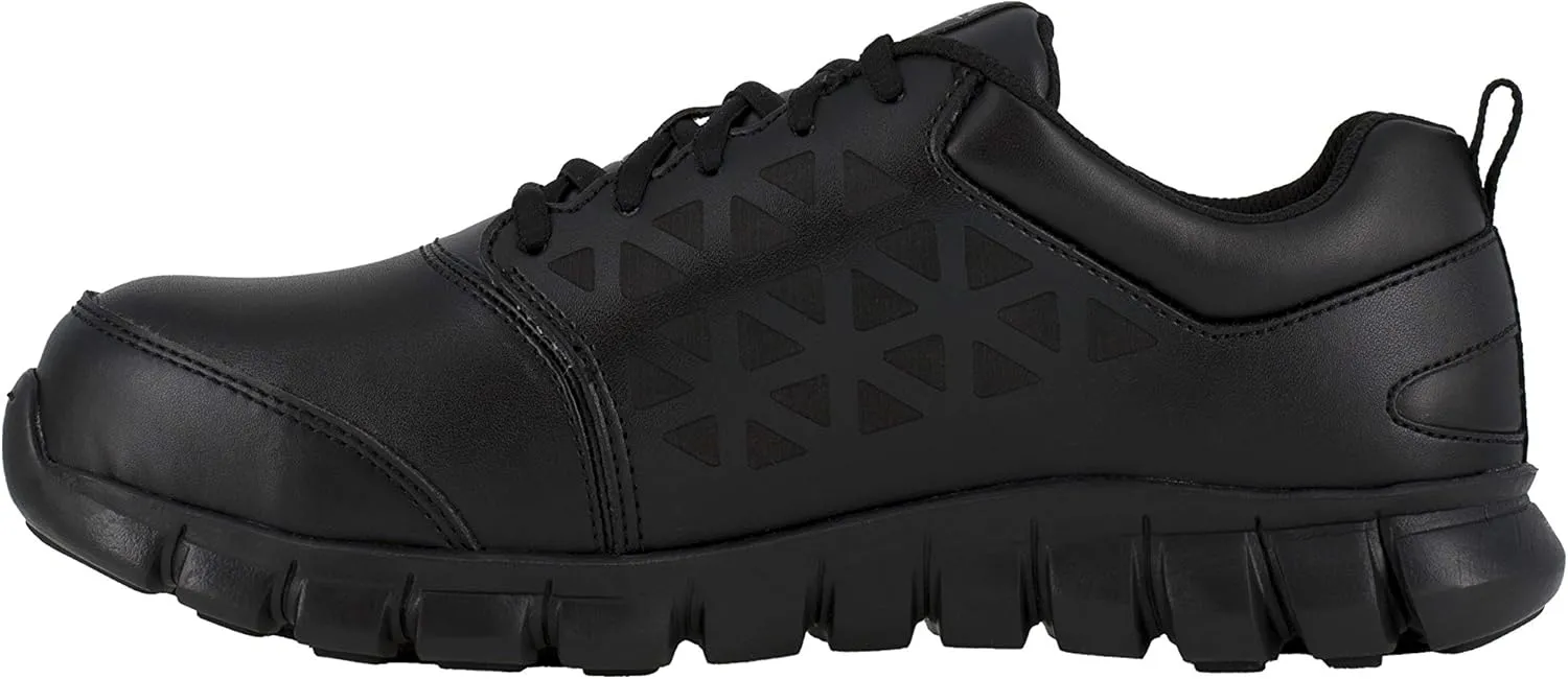 Reebok Men's Rb4046 Sublite Cushion Work Safety Athletic Alloy Toe with Cushguard Shoe Black
