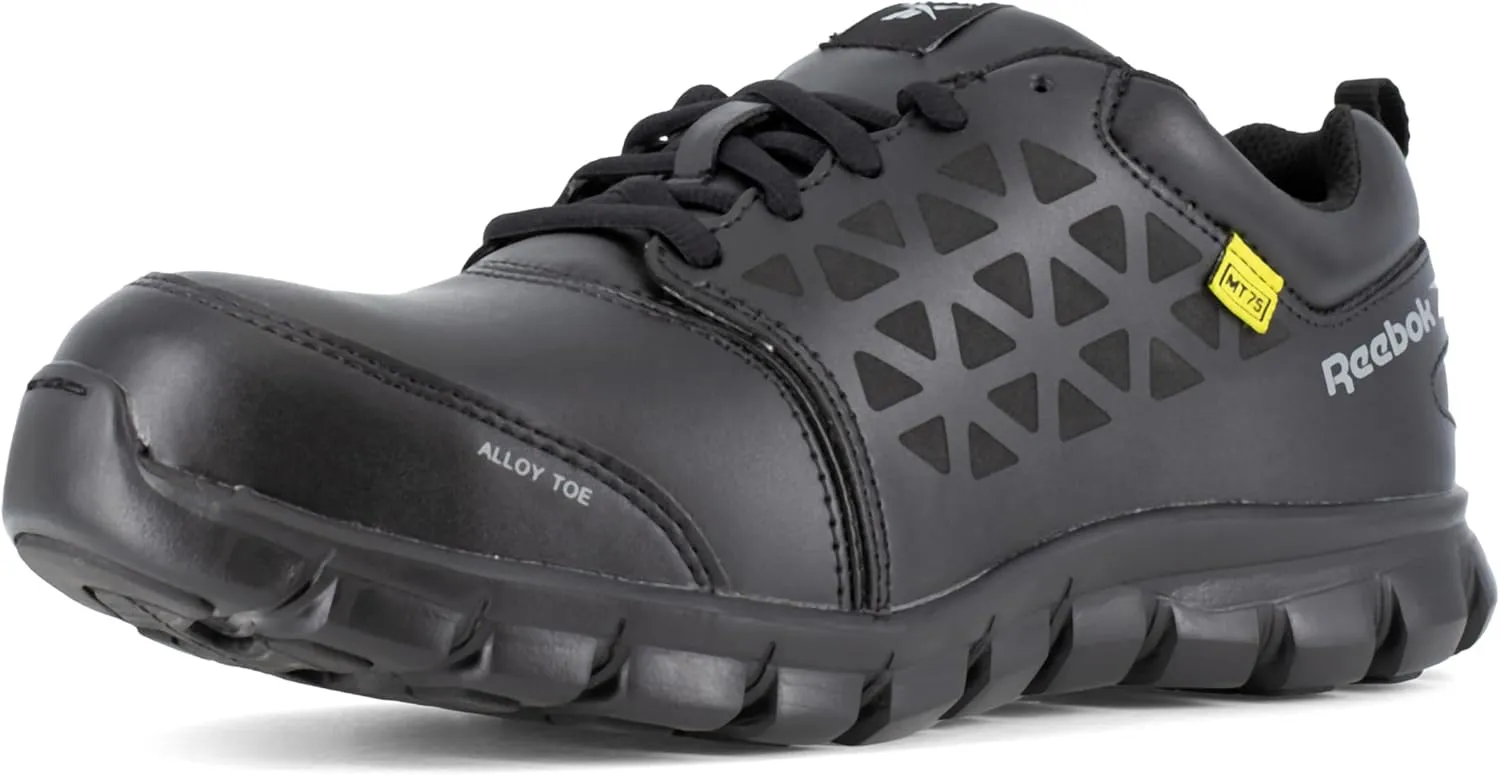 Reebok Men's Rb4046 Sublite Cushion Work Safety Athletic Alloy Toe with Cushguard Shoe Black