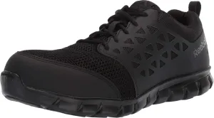 Reebok Work Men's RB409 Sublite Cushion Work Safety Athletic Composite Toe Shoe Black, 17 Wide