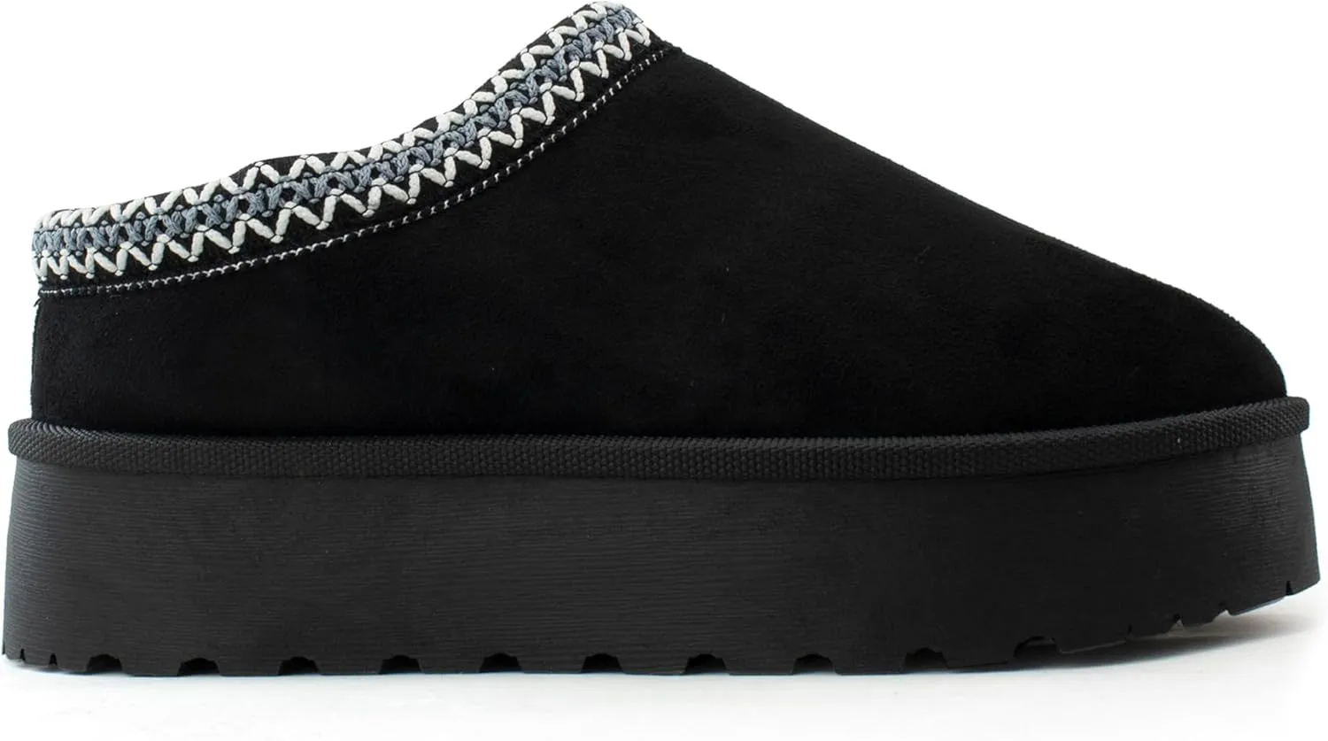 RF ROOM OF FASHION Women's Platform Shearling Mule Clog