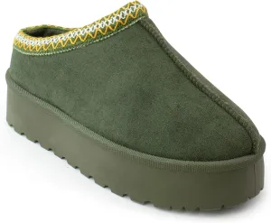 RF ROOM OF FASHION Women's Platform Shearling Mule Clog