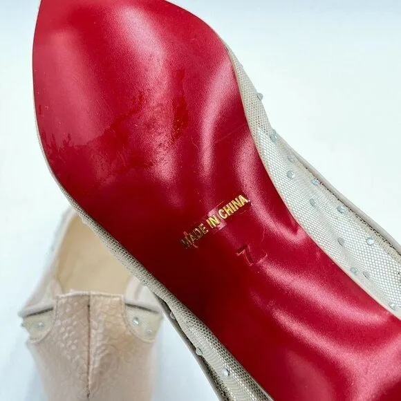 Rhinestone Flats for Women Breathable Mesh Flats Slip On Shoes Comfortable