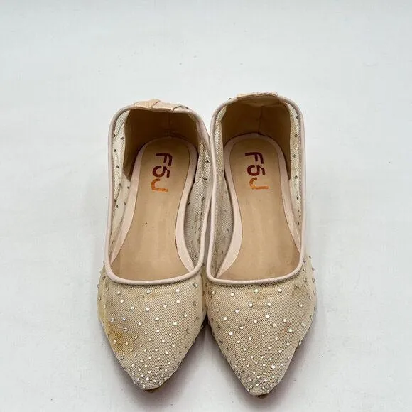 Rhinestone Flats for Women Breathable Mesh Flats Slip On Shoes Comfortable