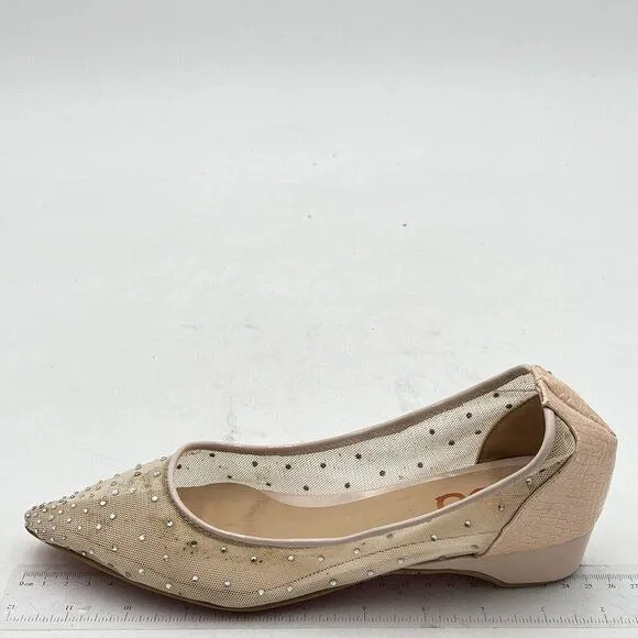 Rhinestone Flats for Women Breathable Mesh Flats Slip On Shoes Comfortable