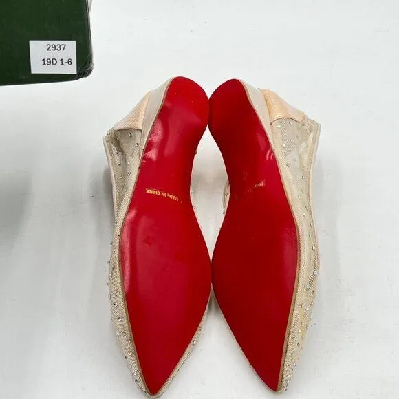 Rhinestone Flats for Women Breathable Mesh Flats Slip On Shoes Comfortable