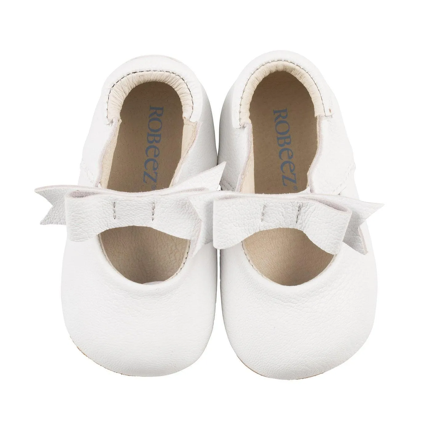 Robeez First Kicks - Sofia Baby Shoes - White