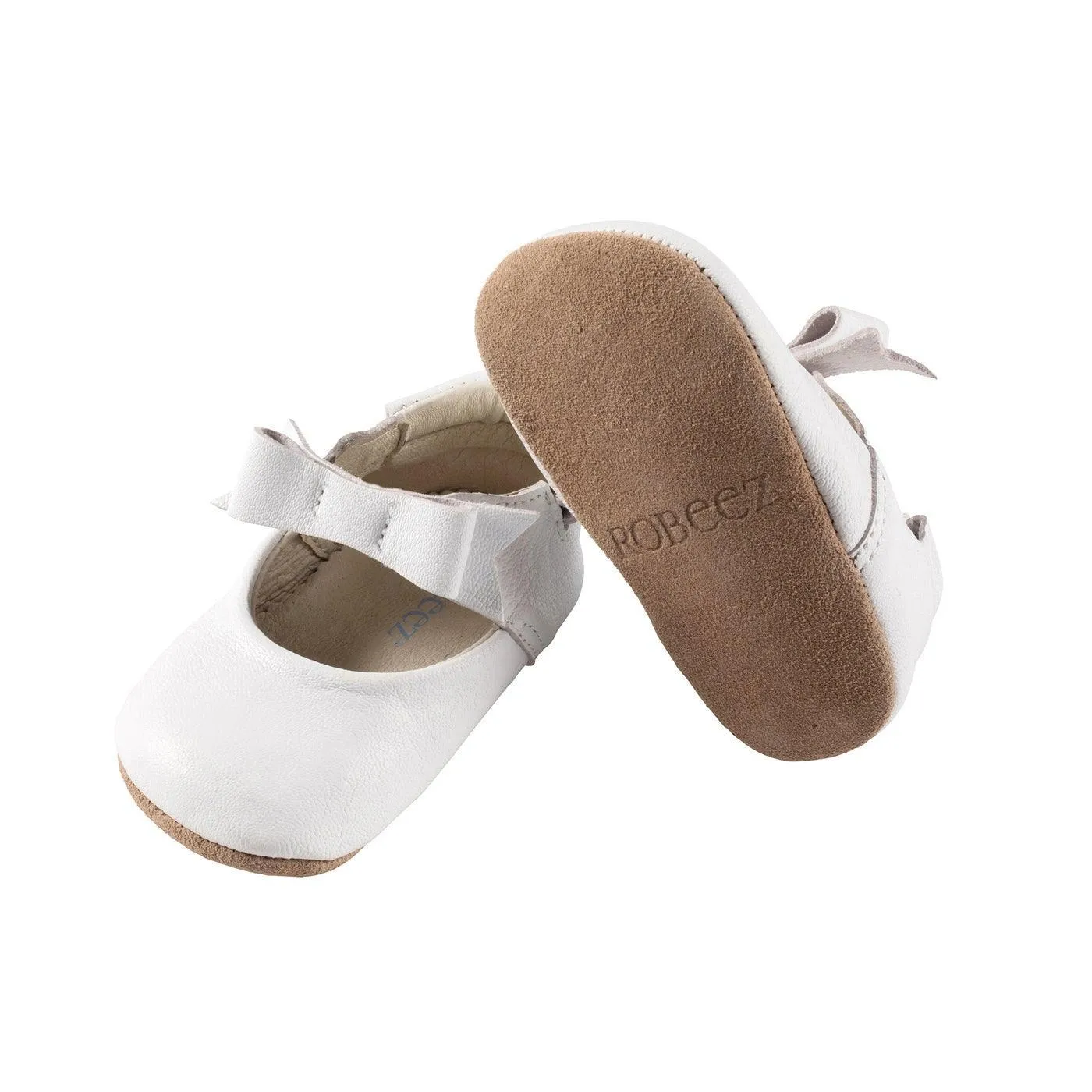 Robeez First Kicks - Sofia Baby Shoes - White