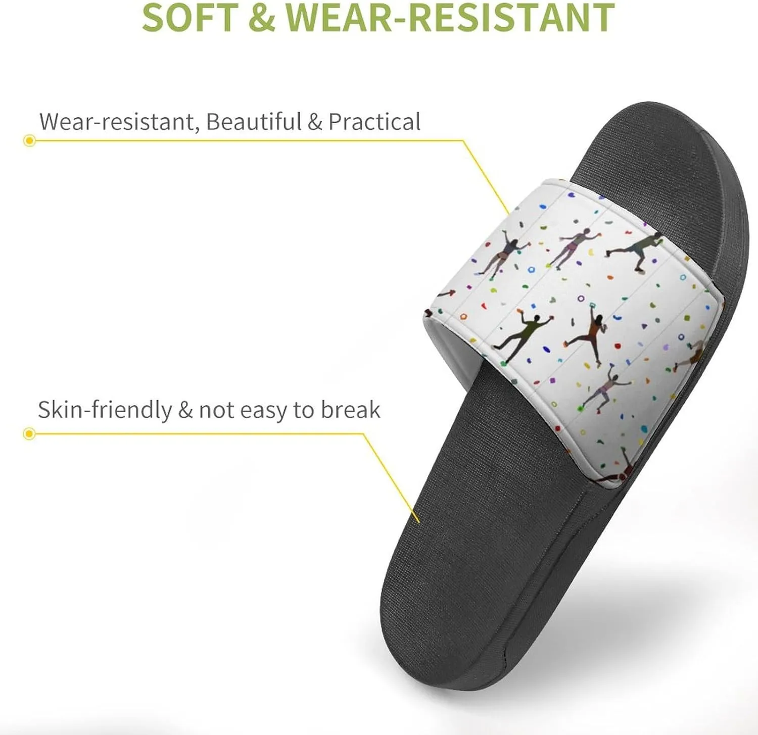 Rock Climbing Slippers for Women Rubber Slides Womens Sandal Slippers
