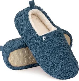 RockDove Women's Faux Shearling Closed Back Slipper with Memory Foam