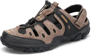 SAGUARO Men's Sport Sandals Adjustable Strap Closed Toe Outdoor Hiking Sandal Beach Water Shoes