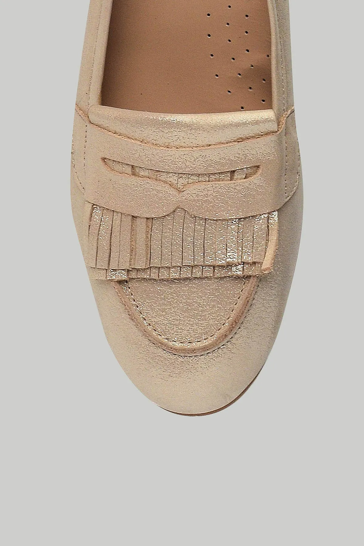 Sarı Kadın Deri Loafer