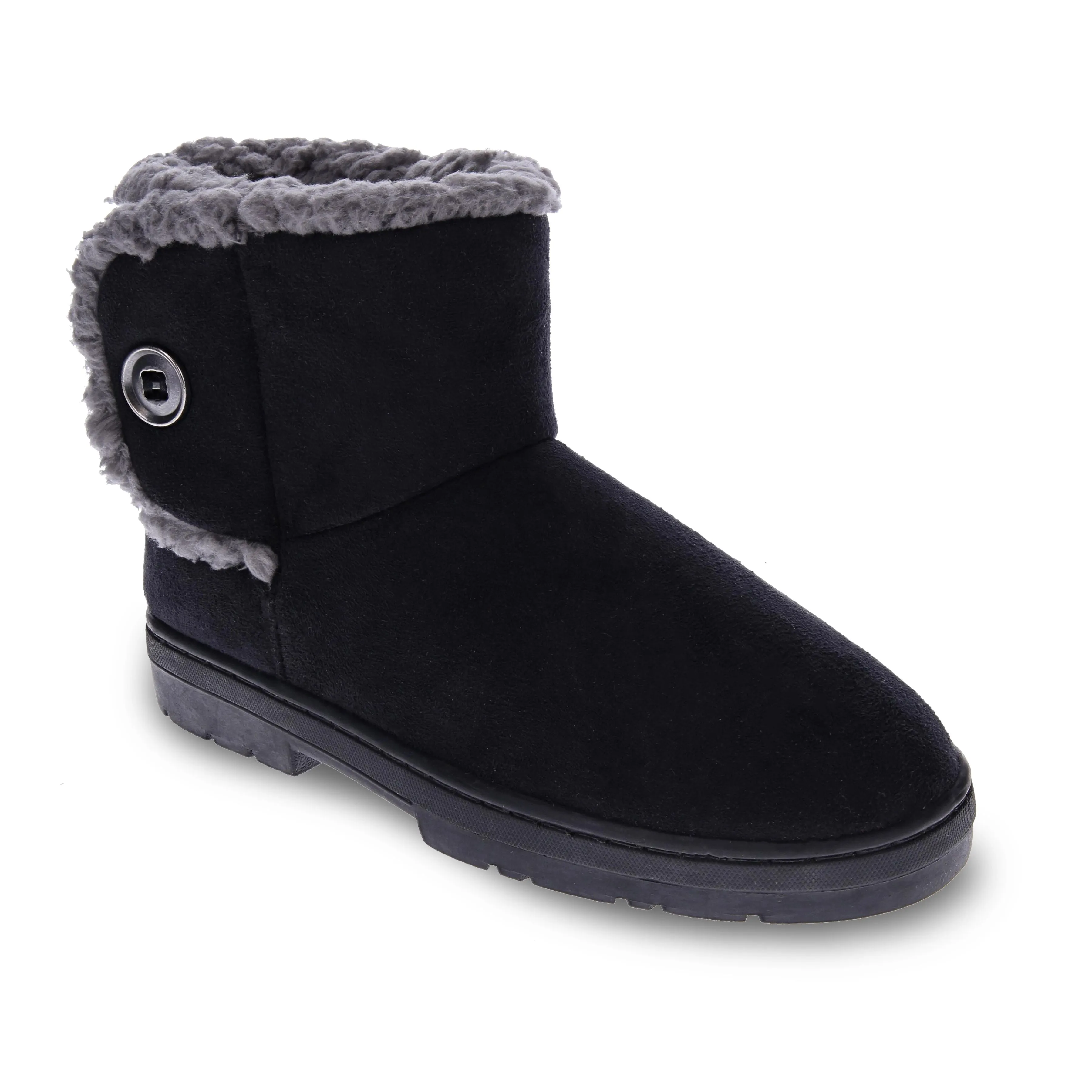 SCHOLL ORTHAHEEL FLUFFY SLIPPER BOOT